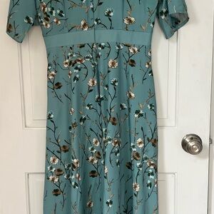 Soft Green Floral Maxi Dress